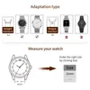 Bracelets Watch Band Stainless Steel Metal Mesh Quick Release Strap Ese Bracelet for Replacement Easy Resize Watch Clasp Waterpoof