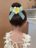 Children's Egg flower Super Immortal Ribbon Little Pan Grip Does Not Hurt Girl Bow Accessories Hair Clip