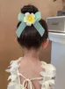 Ovo infantil flor super imortal fita pequena pan grip não faz mal menina arco acessórios grampo de cabelo