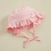 Girl Dresses Toddler Girls Dress Lace Doll Collar Bobbles Layered Tulle Hem Long Sleeve Baby Spring Casual Princess With Hat