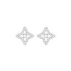 Swarovskis Earrings Designer Luxury Fashion Women Charm Counter Crystal Four Corner Star Shape Silver Earrings Piercing Facewith A Minimalist And Niche Design