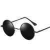Круглые поляризационные солнцезащитные очки в стиле ретро в стиле панк для мужчин и женщин, брендовые дизайнерские солнцезащитные очки в металлической оправе, солнцезащитные очки высокого качества UV400 230920