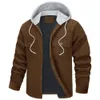 Men's Cotton Jacket New Hooded Long Sleeved Cotton Thickened Multi Pocket Warm Cotton Jacket For Men