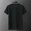 Nieuwe herenpolo shirt ontwerper geborduurde borstbrief logo slanke korte mouw t shirt zomer stevige halve mouw t-shirt casual heren tops aziatische maat m-3xl