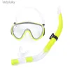 Diving Masks Professional Snorkel Diving Mask Diving Masks for Adults Snorkeling Breath Tube Set Glasses for Women Men Anti-slip Buckle MasksL240122