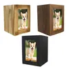 Produkty drewniana urna kremacyjna dla psów koty popiół Ashes Małe zwierzęta Pamięć pogrzebowa Pamięć
