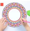 Espelhos diy em forma especial pintura diamante espelho pendurado suporte espelho de maquiagem mandala mosaico strass artesanato para casa decoração do quarto