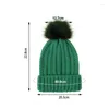 Berets Women Winter Thicken Satin Lining Soft Faux Fur Pom Knitted Hat Customized Logo Beanie Autumn And Skullies Caps