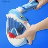 Diving Masks THENICE Children's Shark Diving Mask Face Mirror Diving Mirror Swimming Equipment Waterproof and Mist Proof Fully DryL240122