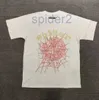 Men's T-shirts 23ss Men t Shirt Pink Young Thug Sp5der 555555 Mans Women 1 Quality Foaming Printing Spider Web Pattern Tshirt Fashion Top Tees Spgv 9IT2 9IT2