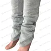 Pantalons pour femmes Capris XS-3XL taille pantalons de survêtement empilés automne hiver femmes taille moyenne épais pantalon en polaire empilé Joggers pantalons longs pantalons de survêtement T240122