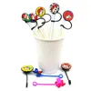 20st PVC Straw Toppers Texas Style Fashion Charms Splash Proof Drinking Reanvändbar Cover Fit Glass Cap Cap Gift 240122