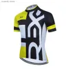 Homens camisetas Camisas de ciclismo Tops Roupas 2024 Rx Raudax Manga Curta Ropa Ciclismo Verão Jersey Triathlon Bicicleta Uniforme CamisasH24122