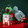 Kerst Apple Box Verpakking Dozen Papieren Zak Creatieve Kerstavond Kerst Fruit Cadeau Snoep Case SN1241