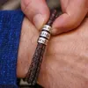 Bransoletki skórzane bransoletki spersonalizowane imię bransoletki mężczyźni