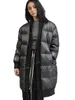 Dames donsparka's Dames dons Dames Lange jassen Jacks Gotische stijl Kleding Winter Stof High Street Windjack Zwarte jas