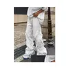 Damskie dżinsy amerykańskie obrażenia erozja krawędź ulica męska harajuku hip hop taniec prosty biały ubranie Y2K 231102 Drop dostawa ap dhbyn