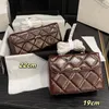 Vintage Handle Women Cosmetic Bag With Mirror Flap Square Mini Crossbody Designer Bag Gold Lettering Luxury Handbag Shoulder Bag Coin Purse Card Holder Pochette