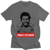 Camiseta masculina legal pablo escobar camisa para homem manga curta impressa tv narcos tshirt tripulação pescoço casual camiseta de algodão roupas