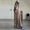 Etnische kleding gebed hooded moslim vrouwen kledingstuk abaya lange khimar maxi jurk ramadan islam arabische boerka niqab volledige dekking jassen gewaad