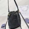 2024 Woman Straw Bags Bucket Bag Nylon Shoulder Hobos Chain Handbags Designer Crossbody Lady Small Totes