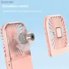 Elektriska fläktar Mini Portable Outdoor Hand Fan Hanging Neck Fan USB Laddning 3000mAh Batterisdriven 180 Folding Wireless Table Air Cooling Fanl240122