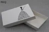10st White Paper Wedding Present Box Brud Printed Cardboard Paper Packing Box Wedding Dress Smyckekläder Package2672716