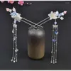 Hair Clips Fashion Chinese Style Hairpin Wedding Accessories Stick Headdress Head Jewelry Bridal Earring Headpiece Creative Gifts Tool