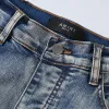 Designer Jeans Mens Jeans Högkvalitativa modeteknologi Jeans Luxury Designer Denim Pant Estruerad Ripped Black Blue Jean Slim Fit Storlek 28-40 883885071