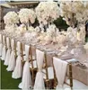 Simple Cheap Chair Sashes Chiffon Wedding Chair Cover Romantic Bridal Party Banquet Chair Back Wedding Favors Wedding Supplies Fas1897273