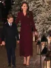 Kate Middleton Princess Trench Płaszcz Wysokiej jakości jesień nowe panie luksusowe wino czerwone zabytkowe impreza elegancka modna wiatrówka