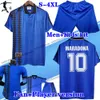 S-4XL Maradona 1994 Retro Argentinië voetbaljersey Men Kids Kit Classic Vintage voetbalshirt Messis Riquelme Crespo Tevez Ortega Batistuta