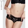 Sexy Set DOBREVA Women's Floral Lace Bikinis Underwear Sexy See Through PantiesL240122