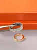 Cluster Anéis Marca Aniversário Presentes Jóias Para Mulheres Twist Lock Ring Rose Gold Moda Noivado Luxo