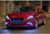 Светодиодный дневной ходовой указатель поворота для Mazda 3 Axela, автомобильная фара 2014-2016, линза лампы дальнего света