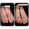 Costume Accessories Platinum Silicone Mannequin Poseable Kid Foot Model for Tatoo Acupuncture Practice Jewelry Shoes Socks Display