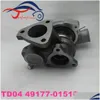 Turbosprężarki TD04 Turboargera stosowana do Mitsubishi Pajero II L300 2,5 TD z silnikiem 4D56 49177-01510 49177-01511 MD168053 Drop Deliv DHDC6