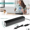 Portable Speakers Smart Sound Bar For Tv Wired Usb Speaker Home Surround Wall Mount Pc Desktop Theater Cinema System Eu 221014 Drop Dhyx4