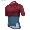 T-shirty T-shirty Koszule Topy Ubranie 2024 MĘŻCZYZN RAUDAX KRÓTKO ROPA ROPA CICLISMO Summer Jersey Triathlon Bike Mundur Shirtsh24122