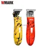 Hårklippare Wmark NG-2010 Electric Haircut Razor Edge T-Wide Blade Yellow Zero Cut Trimmer Detail Trimmer Beard Car Hair Clipper