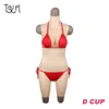 Costume Accessories Female D Cup Silicone Breast Forms Fullbody Pants Suit Crossdress Transgender Drag Queen