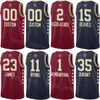 Maillot All-Star de basket-ball imprimé 2024 Alperen Sengun 28 Paul George 13 Victor Wembanyama 1 Chet Holmgren 7 Domantas Sabonis 10 Austin Reaves 15 Chemise bleu marine rouge