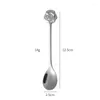 Coffee Scoops Stainless Steel Spoon Bird's Nest Honey Stirring Rose Heart Gold Shaped Kitchen Tableware Accessories