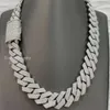 Customized 24mm Width 4row Heavy 500g Iced Out Jewelry Bust Down Moissanite Diamonds Cuban Link