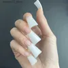 False Nails 500pcs Bagged Acrylic Half Cover Duch False Nails Tips Press On Fake Nail Uv Gel Building Extension Maincure Tools Supplies Q240122