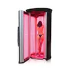 Top Sales Black Bed 633/660/850/940nm LED capsule Pod red infrared light Vertical Solarium Slimming Capsule High Power Stand up Sunbeds UV Collagen Tanning Bed Price