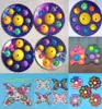 Starry Happy Planet Push Pop Bubbles Popper Sensory Finger Toys Eight Planets Flower Board Butterfly Spinners Key Ring Stress Relief4919662