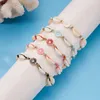 Bracelets de charme Boho Daisy Fleur Shell Bracelet Pour Femmes Fille À La Main Tissé Corde Réglable Amitié Summer Beach Party Voyage Bijoux