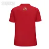 Men's Polos Unisex Polo Shirt Spain Flag Emblem 3D Print Man Fashion Clothing Tracksuits Short Sleeves