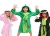 Girls Boys039 Plush Hooded Bathrobe Dinosaur Fleece Robe 2111092518901